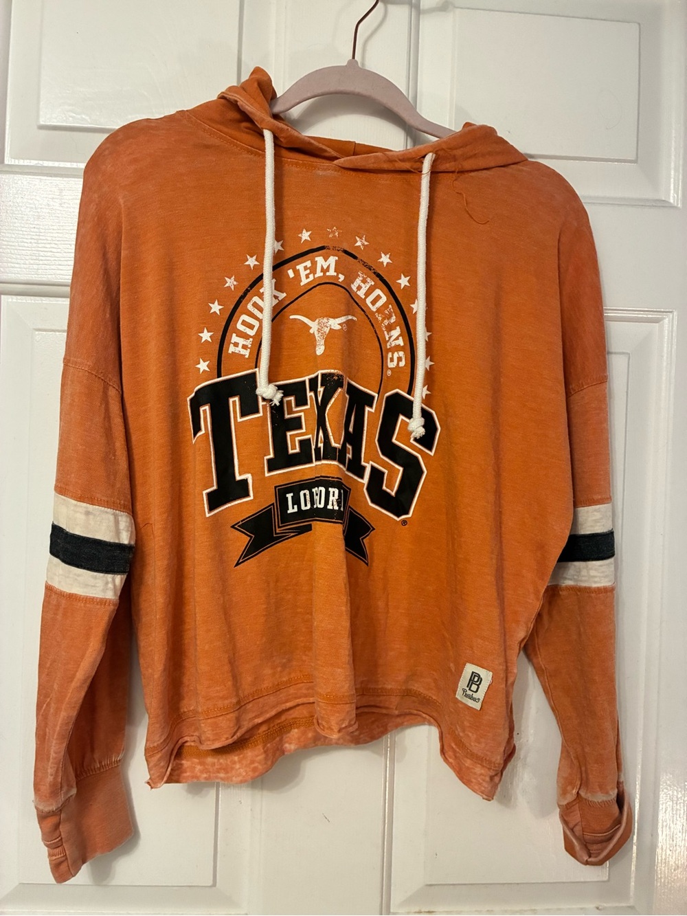 Pressbox Texas Longhorns Orange Hoodie for Kids - Vintage Style